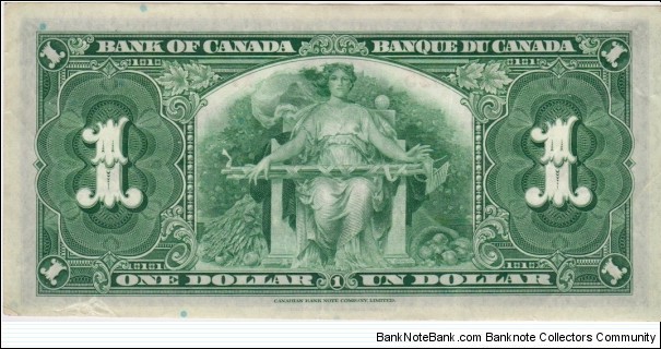 Banknote from Canada year 1937