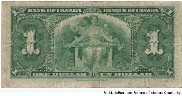 Banknote from Canada year 1937