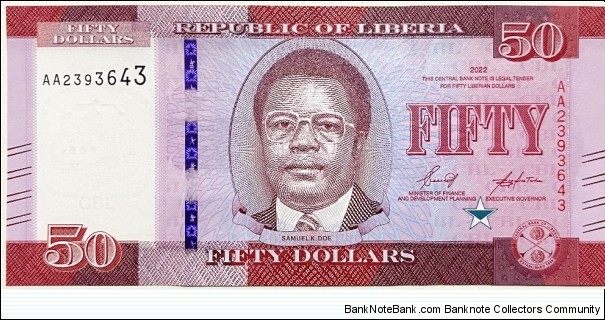 50 Dollars Banknote