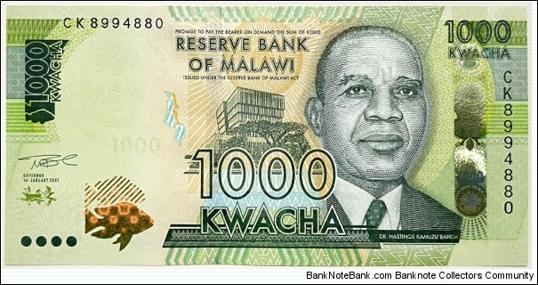 1000 Kwacha  Banknote