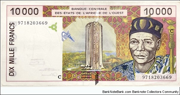 10.000 Francs Banknote