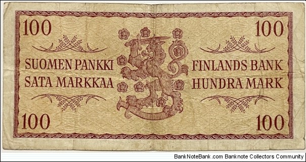 Banknote from Finland year 1957