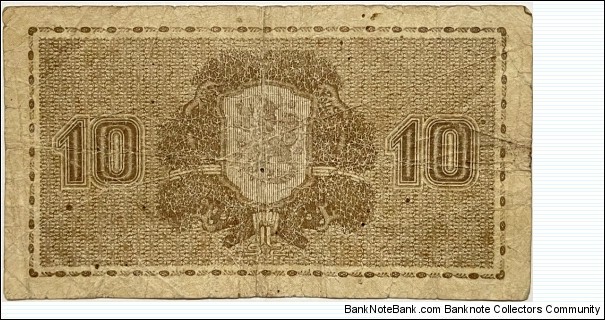 Banknote from Finland year 1939