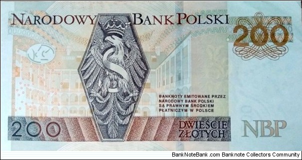 Banknote from Poland year 2015