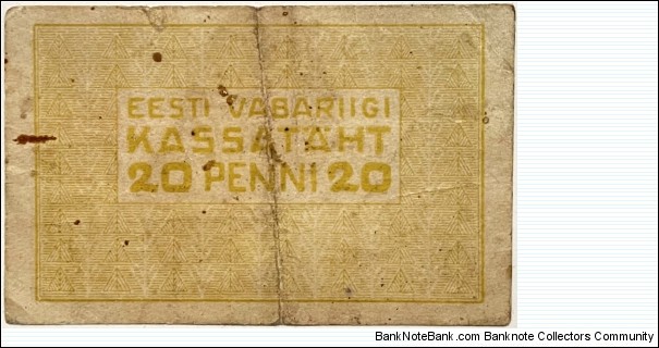 Banknote from Estonia year 1919