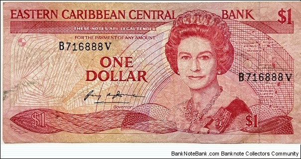 1 Dollar (St.Vincent 1985-1988)  Banknote