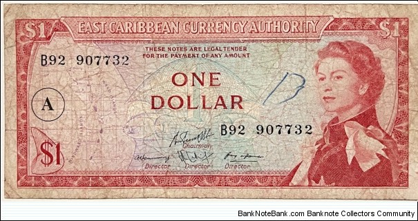 1 Dollar (Antigua 1965-1983) Banknote