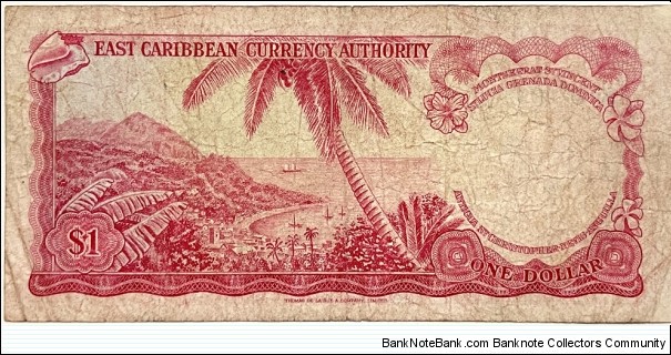 Banknote from East Caribbean St. year 1965