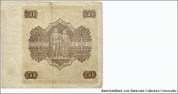 Banknote from Finland year 1945