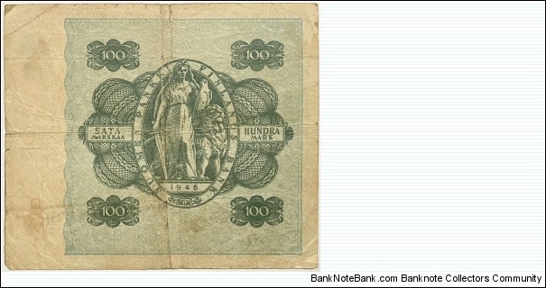 Banknote from Finland year 1945