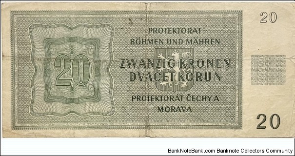 Banknote from Czech Republic year 1944