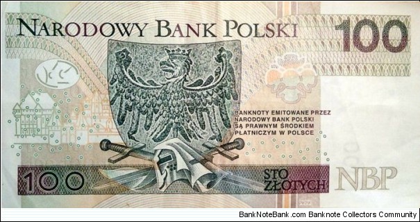 Banknote from Poland year 2012