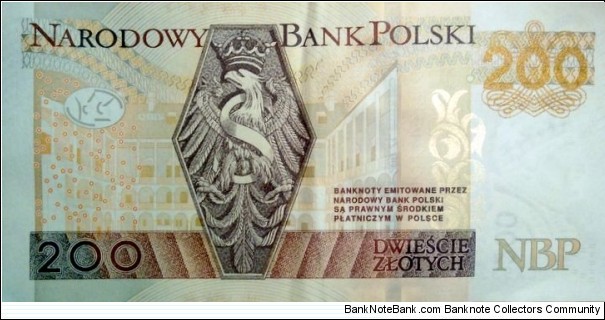 Banknote from Poland year 2015