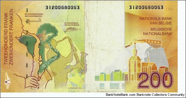 Banknote from Belgium year 1995