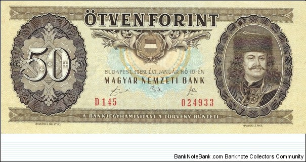 HUNGARY 50 Forint  Banknote