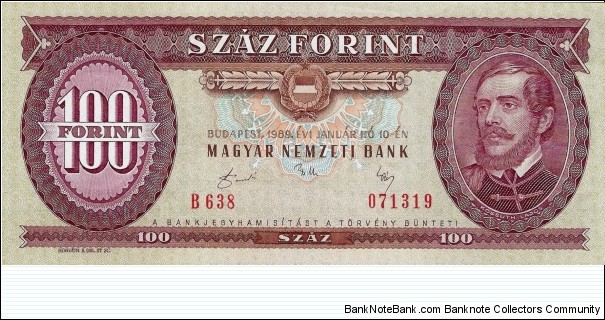 HUNGARY 100 Forint  Banknote