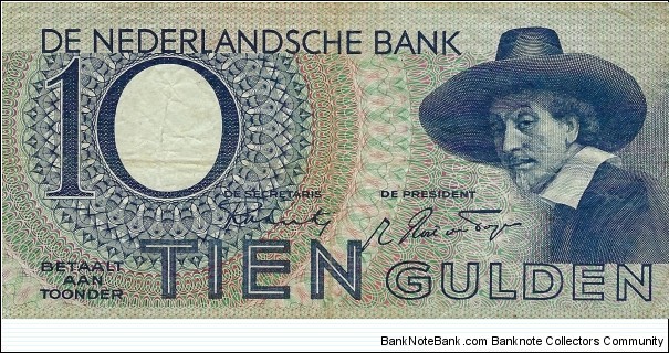 NETHERLANDS 10 Gulden  Banknote