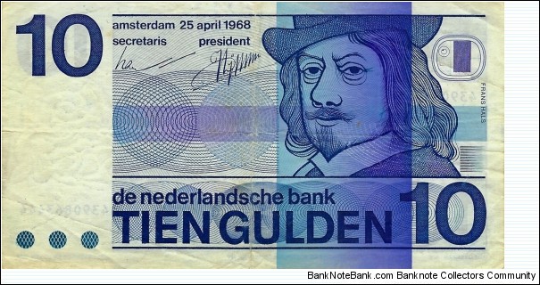 NETHERLANDS 10 Gulden  Banknote