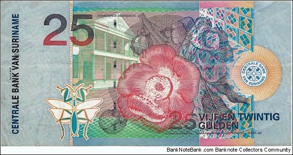 Banknote from Suriname year 2000