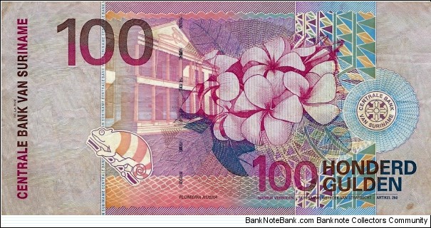 Banknote from Suriname year 2000