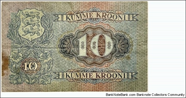 Banknote from Estonia year 1928