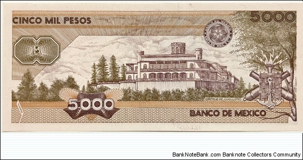 Banknote from Mexico year 1989