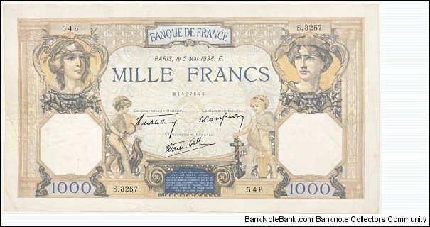 1000 Francs Banknote