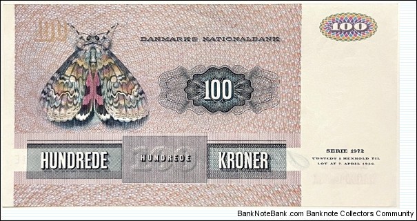 Banknote from Denmark year 1972