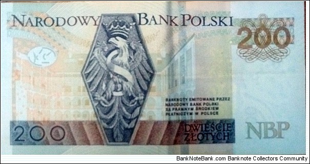 Banknote from Poland year 2015