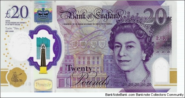 UNITED KINGDOM 20 Pounds 2018 Banknote