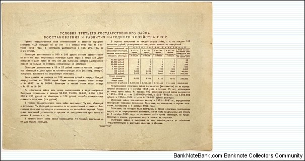 Banknote from Russia year 1948