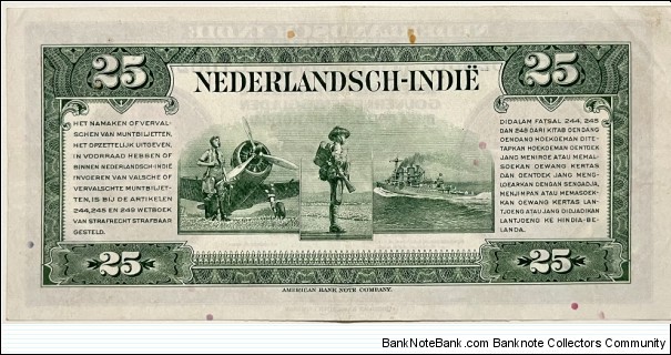 Banknote from Indonesia year 1943