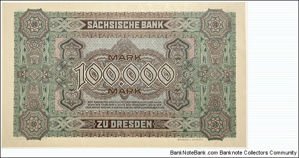 Banknote from Germany year 1923