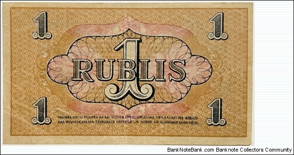 Banknote from Latvia year 1919