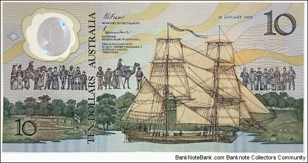 10 Dollars (Bicentennial of the British Settlement 1788-1988) Banknote