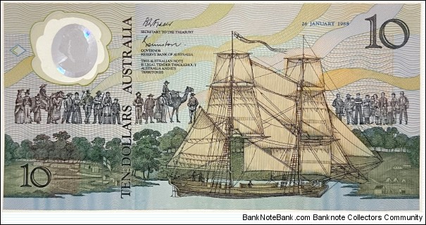 10 Dollars (Bicentennial of the British Settlement 1788-1988) Banknote