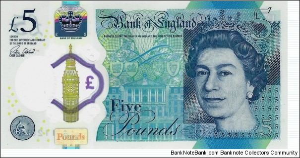 UNITED KINGDOM 5 Pounds  Banknote