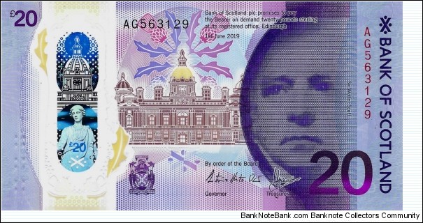 SCOTLAND 20 Pounds 2019 (Bank of Scotland) Banknote