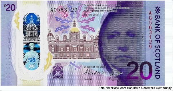 SCOTLAND 20 Pounds (Bank of Scotland) Banknote