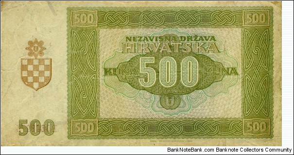 Banknote from Croatia year 1941