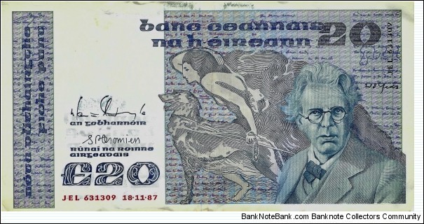 IRELAND 20 Pounds 1987 Banknote