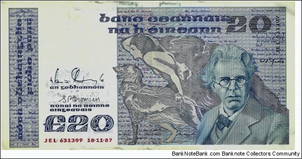 IRELAND 20 Pounds  Banknote