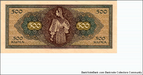 Banknote from Croatia year 1943