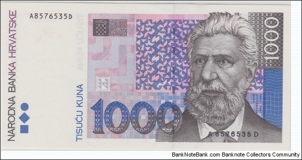 1000 kuna Banknote