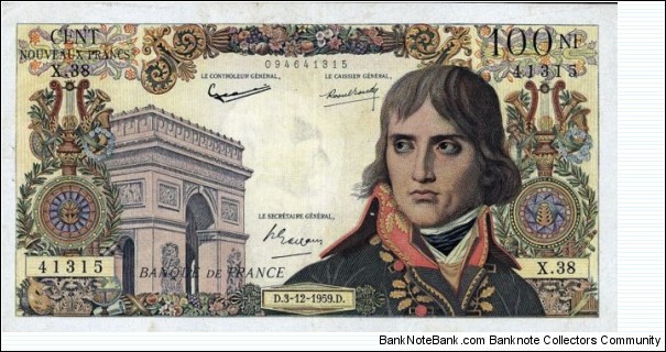 100 New Francs Banknote