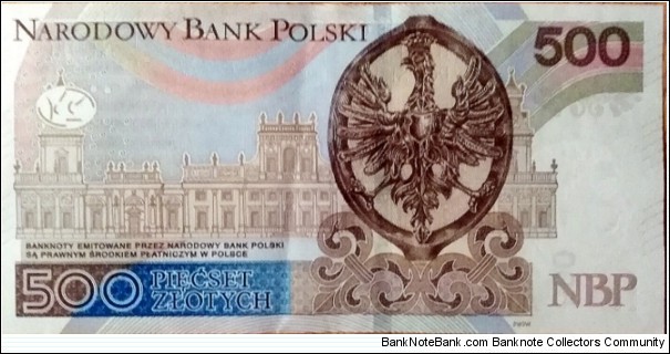 Banknote from Poland year 2017