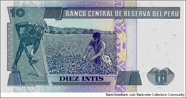Banknote from Peru year 1987