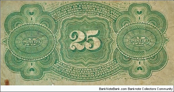 Banknote from USA year 1863