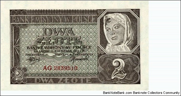 2 Złote Banknote