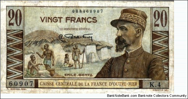 20 Francs - French Equatorial Africa Banknote